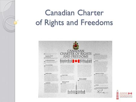 Canadian Charter of Rights and Freedoms