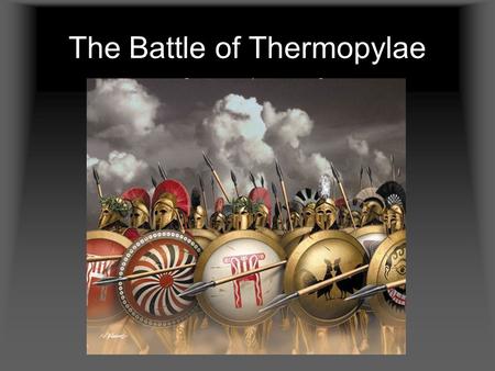 The Battle of Thermopylae