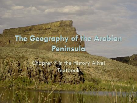 The Geography of the Arabian Peninsula