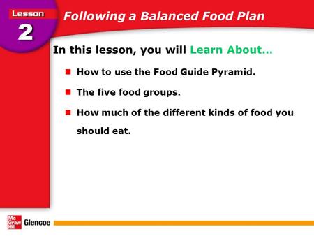 Following a Balanced Food Plan