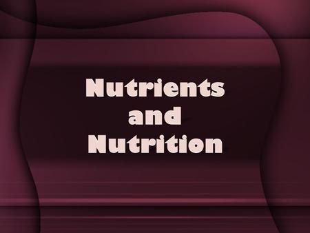 Functions –Builds and repairs body tissue and muscle –Helps to fight infection –Builds immune system –Secondary source of energy Sources –Meat, Fish,