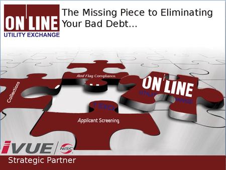 About ONLINE Industry leader for more than 50 years Headquartered in North Carolina Originally a small merchant credit bureau In 1997, focus shifted from.