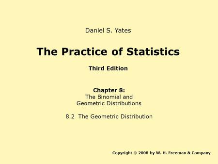 The Practice of Statistics