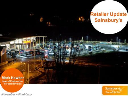 Retailer Update Sainsbury’s