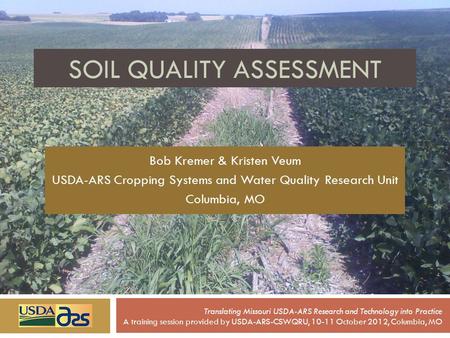 SOIL QUALITY ASSESSMENT