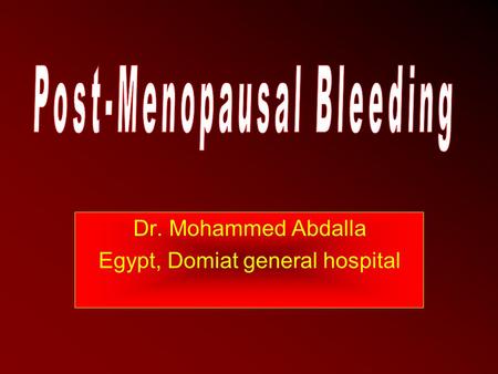 Dr. Mohammed Abdalla Egypt, Domiat general hospital