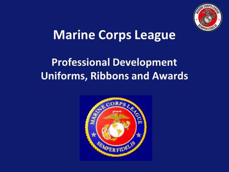 Professional Development Uniforms, Ribbons and Awards