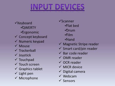 Input devices Scanner Keyboard Flat bed QWERTY Drum Ergonomic Film