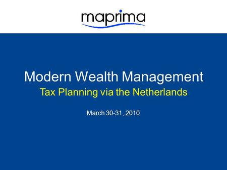 Modern Wealth Management