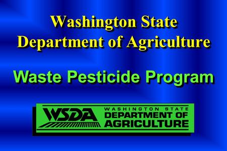 Washington State Department of Agriculture