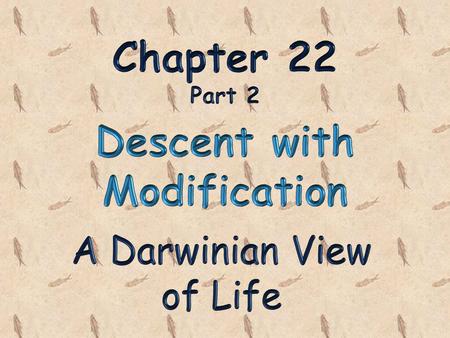 As the 19th century dawned, it was generally believed that species had remained unchanged since their creation However, a few doubts about the permanence.