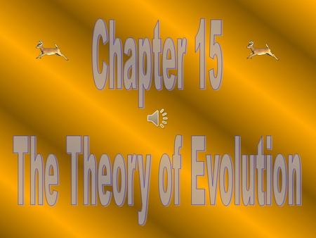 The Theory of Evolution