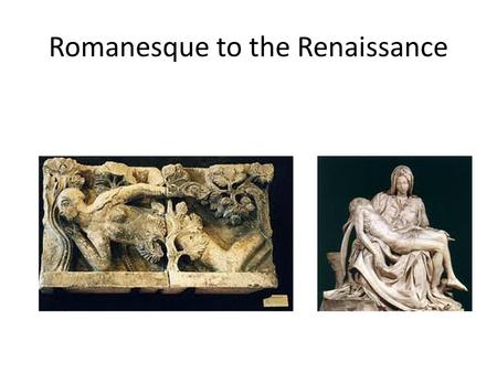 Romanesque to the Renaissance. Assignment Watch “Art of the Western learner.org and write a response to each part. 1. A White Garment of Churches.