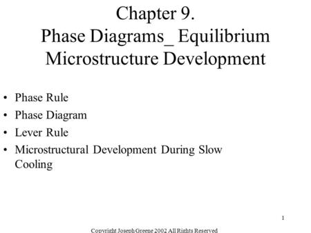 Chapter 9. Phase Diagrams_ Equilibrium Microstructure Development