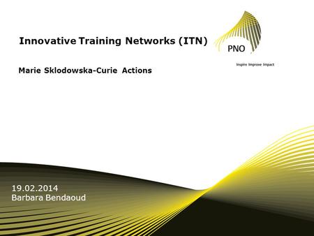 Innovative Training Networks (ITN)