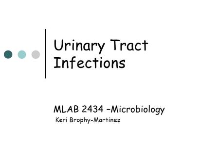 Urinary Tract Infections