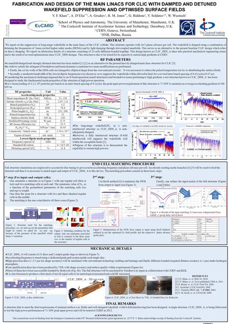 ABSTRACT We report on the suppression of long-range wakefields in the main linacs of the CLIC collider. This structure operates with 2π/3 phase advance.