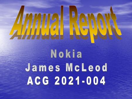 Executive Summary Nokia's net sales in 2003 decreased by 2% compared with 2002 and totaled EUR 29 455 million (EUR 30 016 million in 2002). Operating.