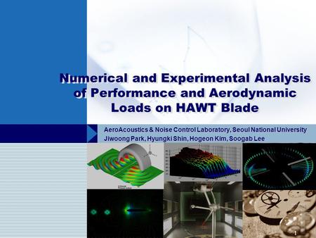 AeroAcoustics & Noise Control Laboratory, Seoul National University