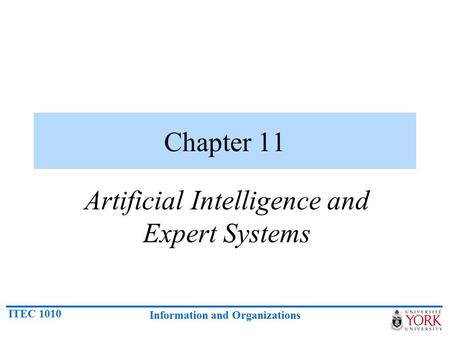 Artificial Intelligence and Expert Systems