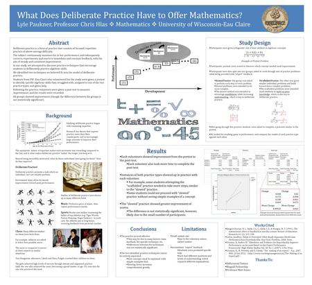 Study Design  Participants were given a diagnostic test of their abilities in algebraic concepts. Example of Pretest Problem  Participants’ pretests.