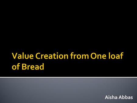 Aisha Abbas MoneyHappiness Abstract Value Eccentric Handy Bread Gadgets.