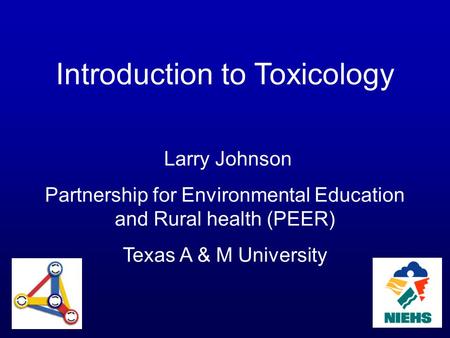 Introduction to Toxicology