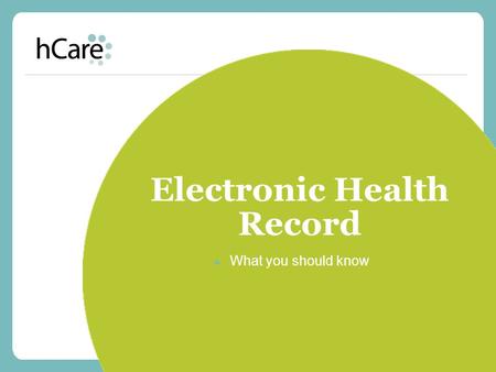 Electronic Health Record