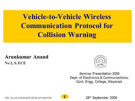 Arunkumar Anand No 2, S7 ECE