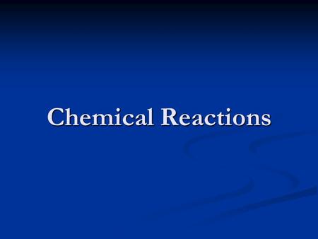 Chemical Reactions. Balancing Chemical Equations- Problem Sodium metal reacts with water to produce aqueous sodium hydroxide and hydrogen. Sodium metal.