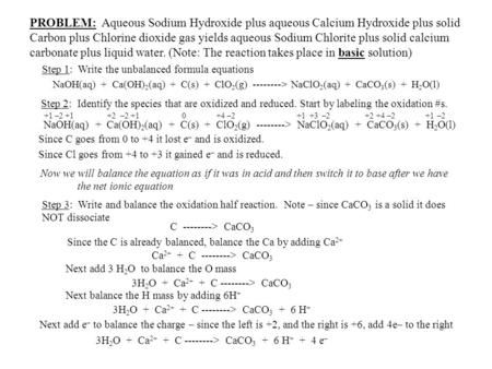 Step 1: Write the unbalanced formula equations