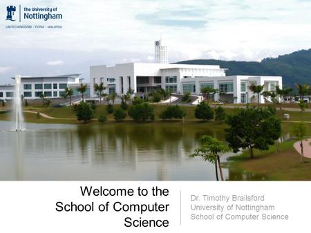 Welcome to the School of Computer Science