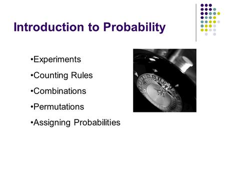 Introduction to Probability