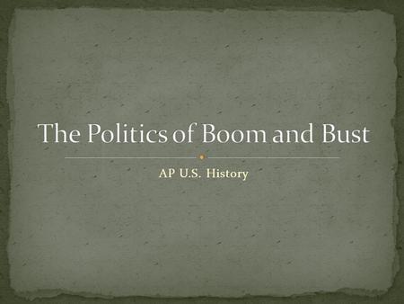 AP U.S. History. What were the causes and consequences of the Great Depression?