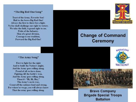 Change of Command Ceremony