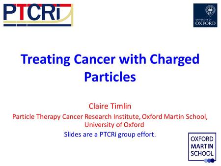 Treating Cancer with Charged Particles