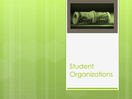 Student Organizations. General Information  All student organizations are issued a unique fund code by the Business Office. The fund code is required.