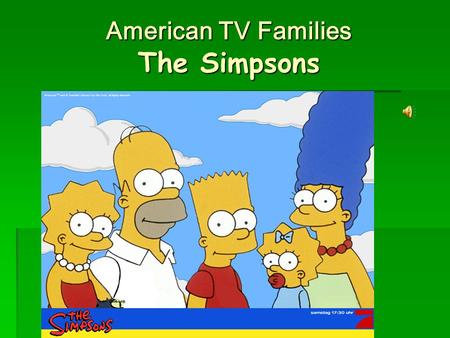 American TV Families The Simpsons