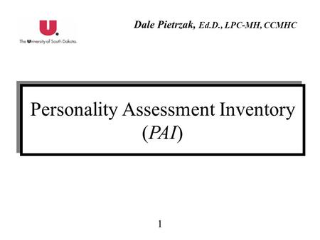 Personality Assessment Inventory (PAI)