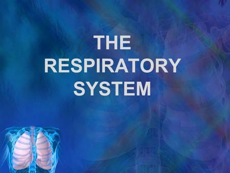 THE RESPIRATORY SYSTEM. RESPIRATION Respiration supply O 2 to & remove CO 2 from all body cells 3 main stages: