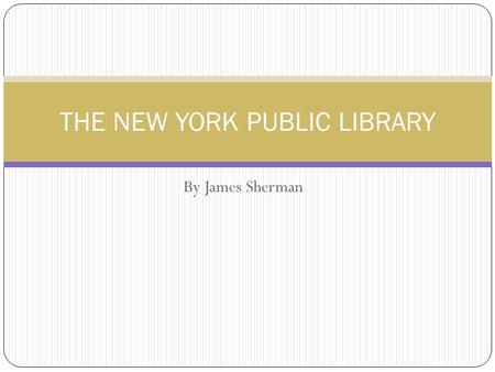 THE NEW YORK PUBLIC LIBRARY