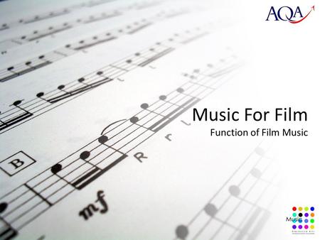 Music For Film Function of Film Music