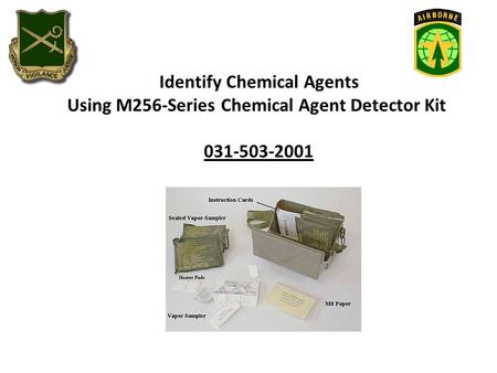 Identify Chemical Agents