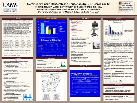 Peds PLACE Changes effected CAR Effects in the SubC Survival across sites Support Intervention Current and planned telemedicine sites Conclusions Potential.