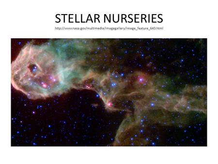 STELLAR NURSERIES