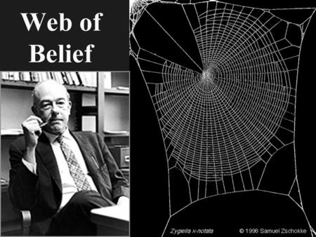 Web of Belief. Forming New Beliefs Immediate observations. Inferred beliefs “Hypotheses” Conjectures that go beyond observations. What makes for a good.