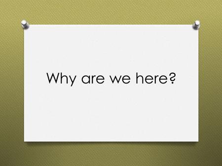 Why are we here?. The World Health Organisation Guidelines for Indoor Air Quality: Dampness and Mould (2009)