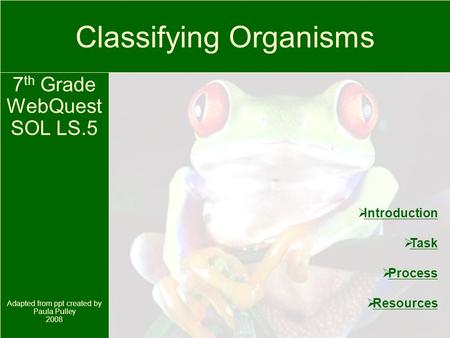 Classifying Organisms