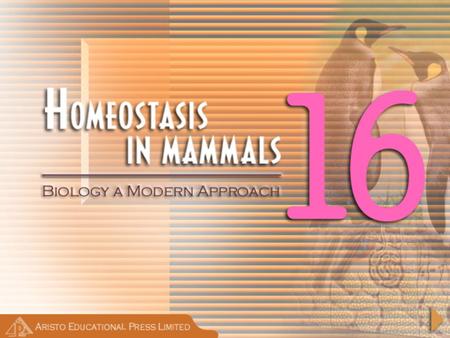 Importance of Homeostasis in Mammals  metabolic reactions are controlled by enzymes  enzymes work best in a narrow range of temperature & pH only.