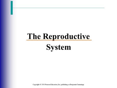 The Reproductive System